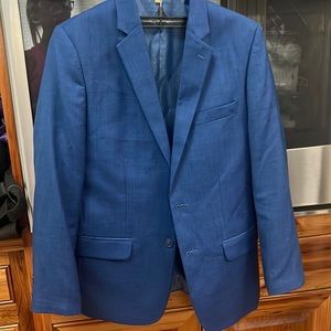 Blue boys dress coat/jacket- size 14 Class Club